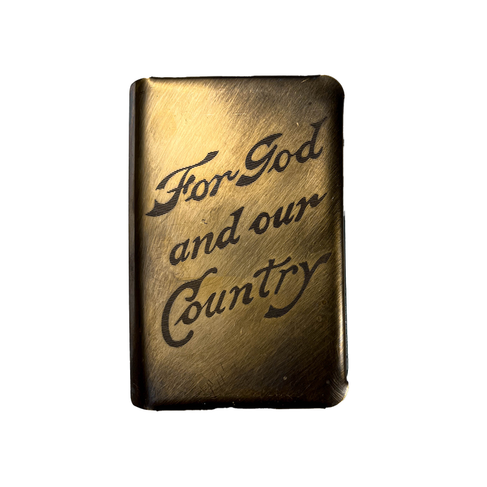FOR GOD AND OUR COUNTRY BRASS
